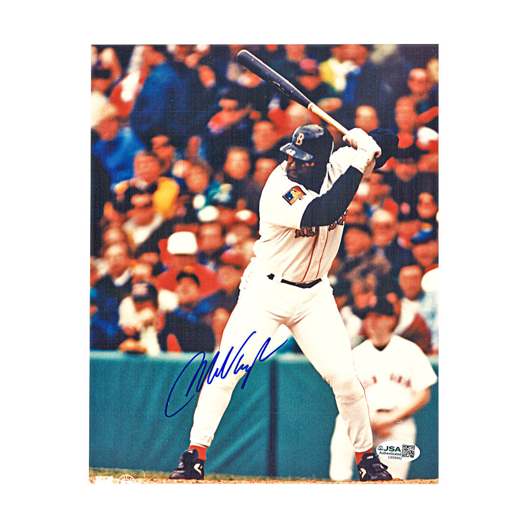Mo Vaughn Boston Red Sox Autographed 8x10 Photo JSA COA