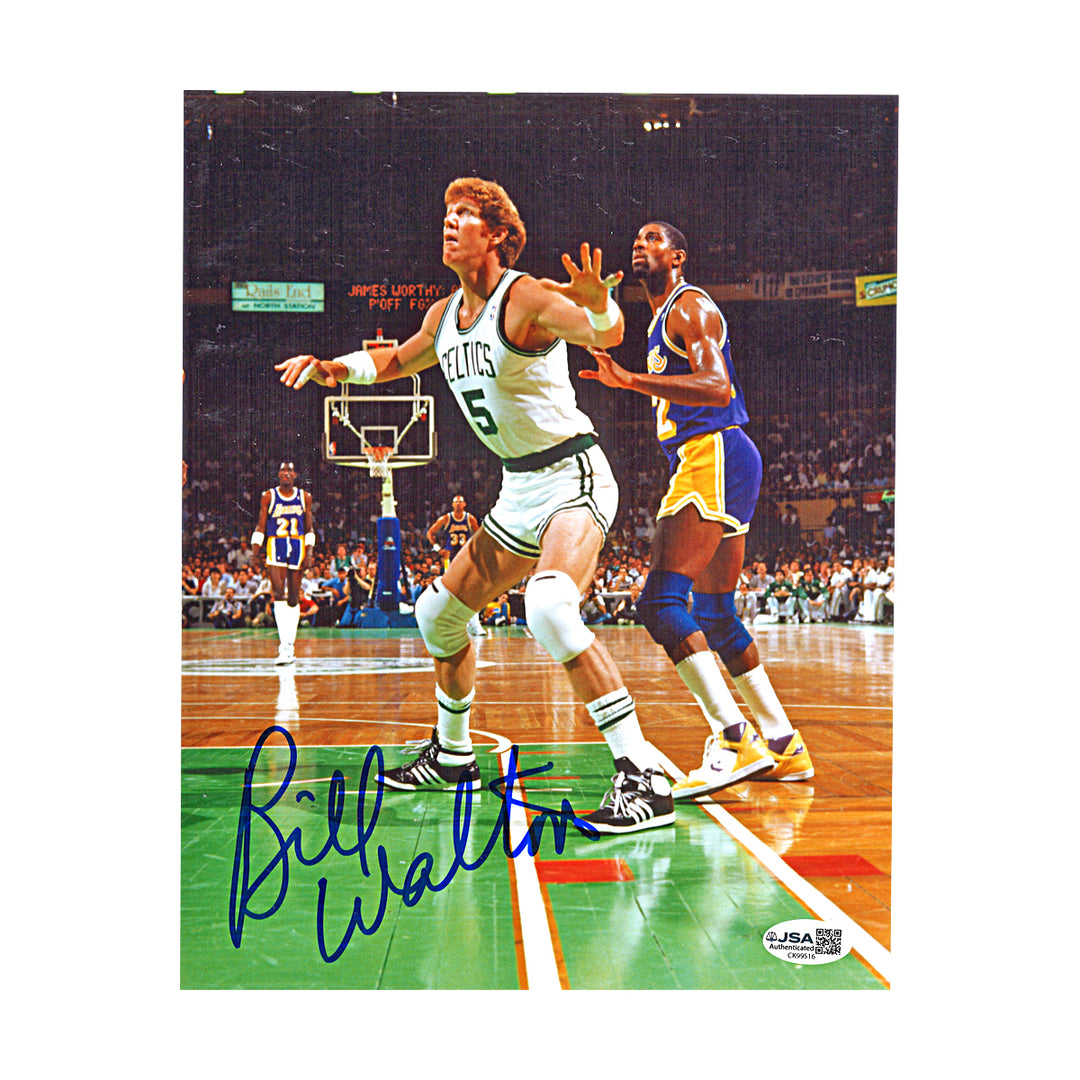 Bill Walton Boston Celtics Autographed 8x10 Photo JSA COA