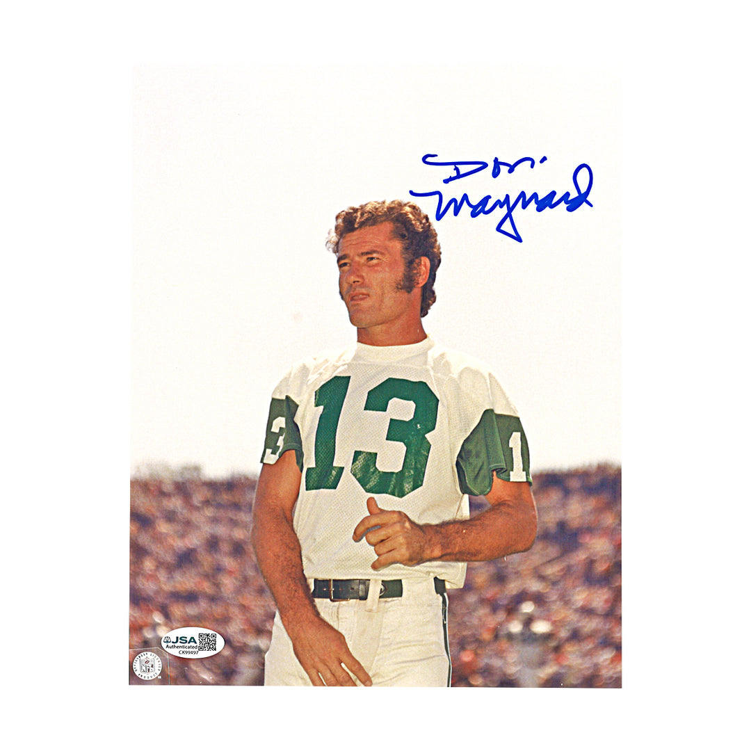 Don Maynard New York Jets Autographed 8x10 Photo JSA COA