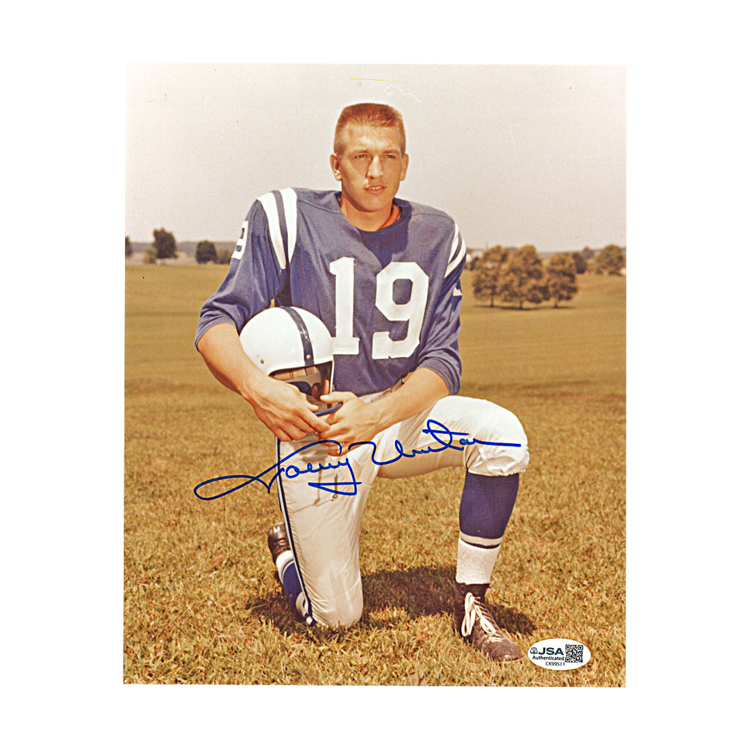 Johnny Unitas Indianapolis Colts Autographed 8x10 Photo JSA COA