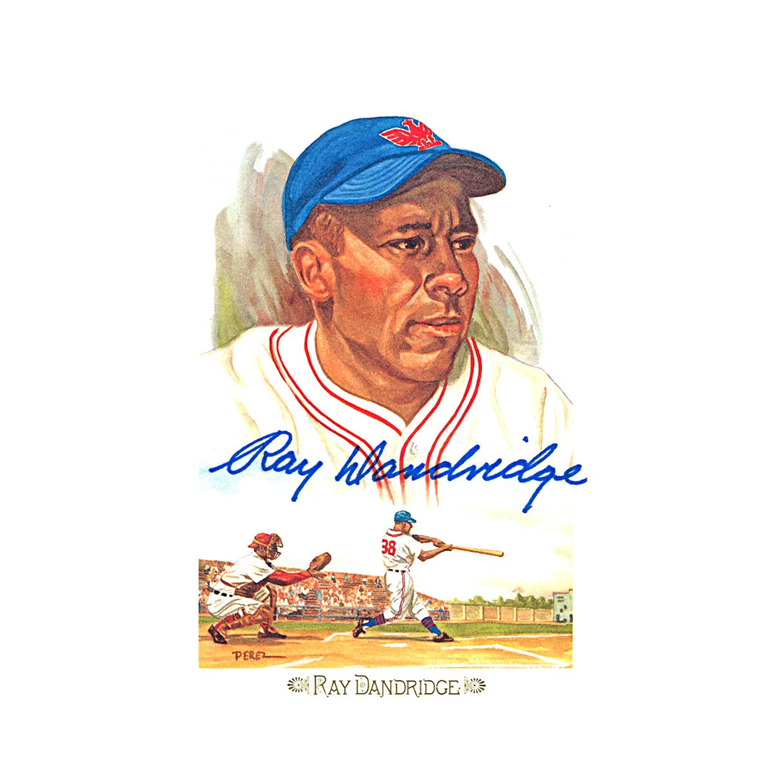 Ray Dandridge Autographed Perez Steele 1989 Postcard #03448/10000 JSA COA