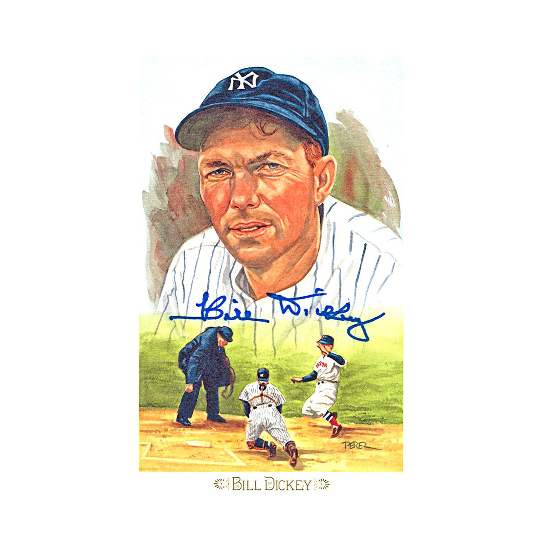 Bill Dickey Yankees Autographed Perez Steele 1989 Postcard #03448/10000 JSA COA