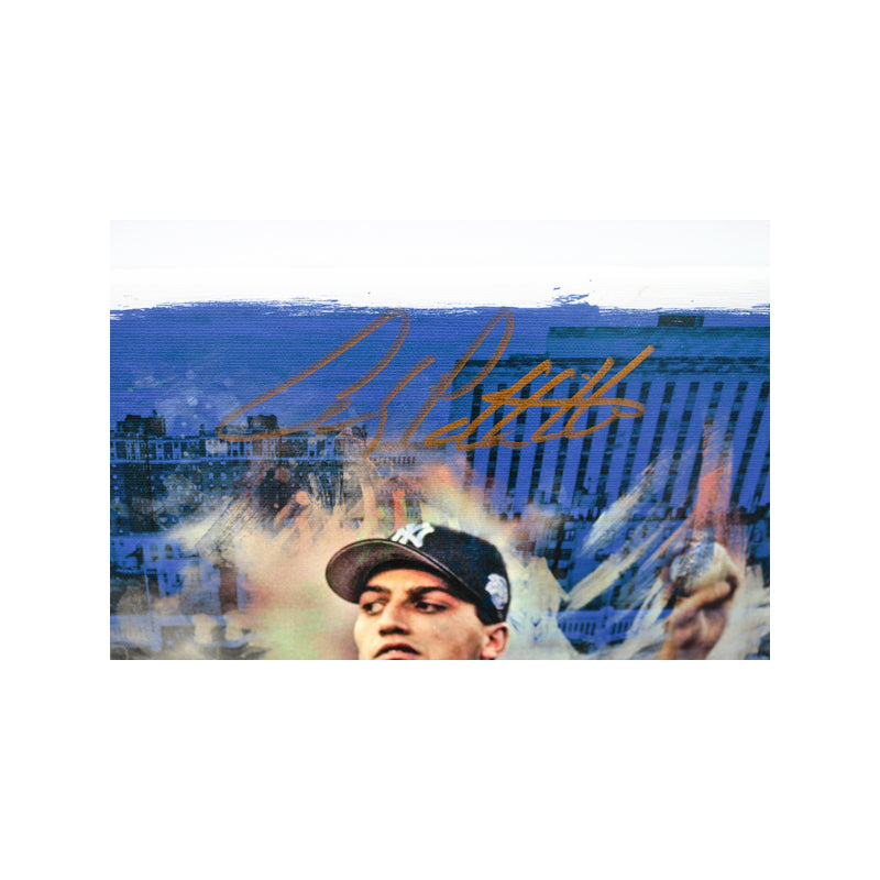 Rivera, Pettitte, Gooden, Martinez, Leyritz, Fielder Autographed Signed 1996 Yankees Anniversary Celebration Stretched Canvas