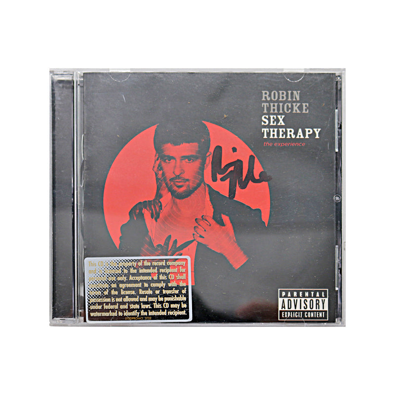 Robin Thicke Sex Therapy Autographed The Experience CD
