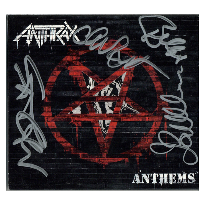Anthrax Anthems Autographed Signed CD Cover (J&R LOA)