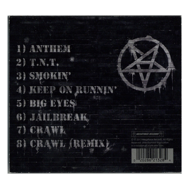 Anthrax Anthems Autographed Signed CD Cover (J&R LOA)