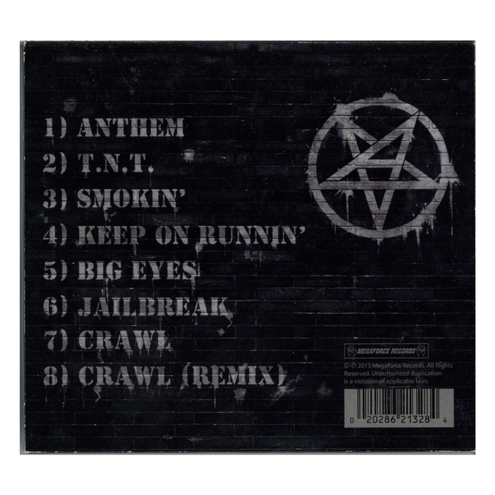 Anthrax Anthems Autographed Signed CD Cover (J&R LOA)