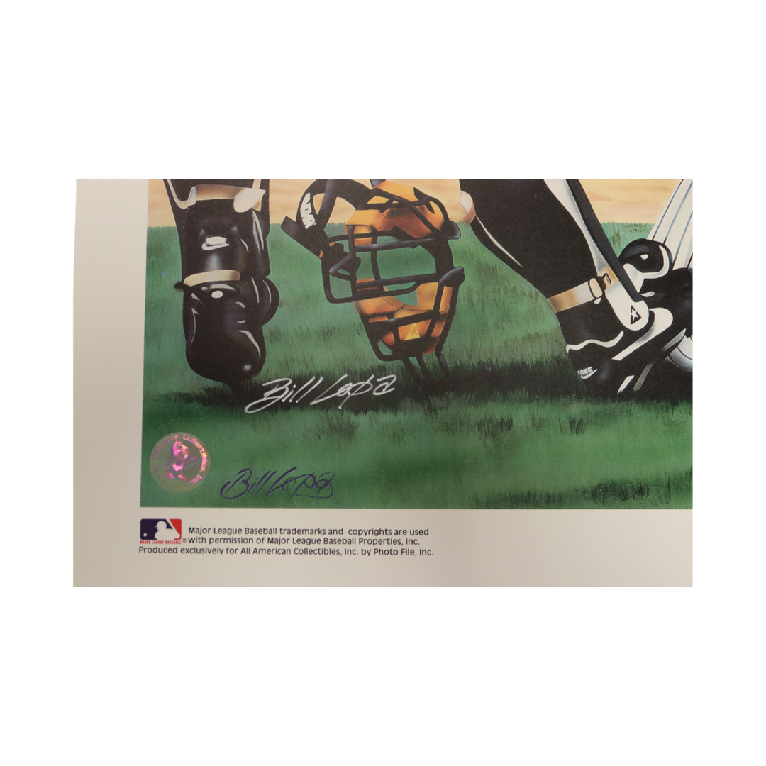 David Cone Joe Girardi Yankees Autographed Lopa Litho 19x21 All American Holo