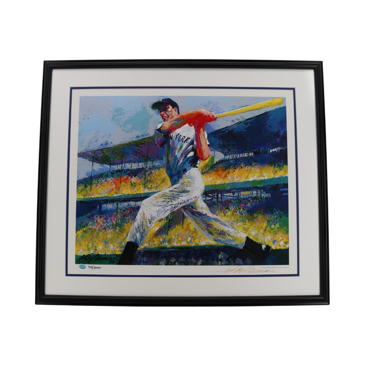 Joe DiMaggio New York Yankees Autographed Nieman 19x24 Litho DiMaggio Estate