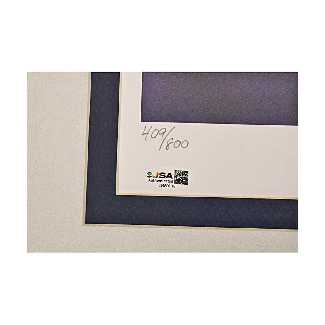 Carl Hubbell San Francisco Giants Autographed Signed 18x24 Paluso Litho JSA COA