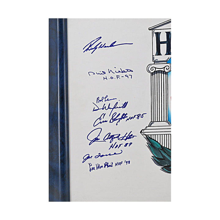 DiMaggio Berra Henderson New York Yankees Signed Framed 20x24 Canvas 15 Autos JSA LOA