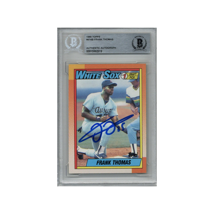 Frank Thomas 1990 Topps Autographed Signed Rookie Card (Beckett Authentic)
