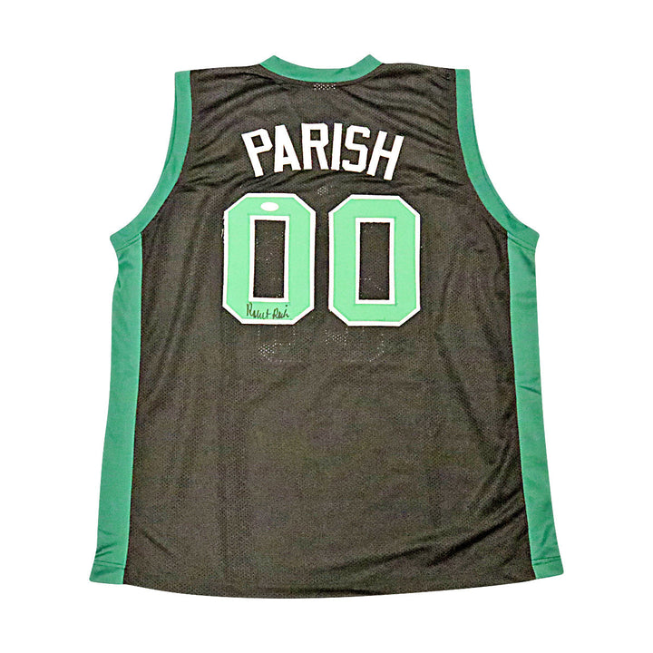 Robert Parish Boston Celtics Autographed Signed Pro-Style Black Jersey (JSA COA)