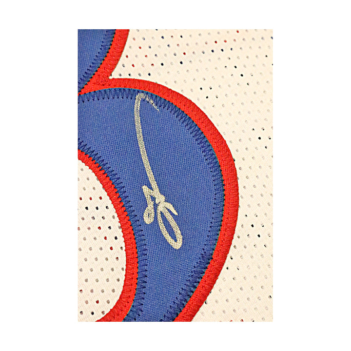 Allen Iverson Philadelphia 76ers Autographed Signed Pro-Style White Jersey (JSA COA)