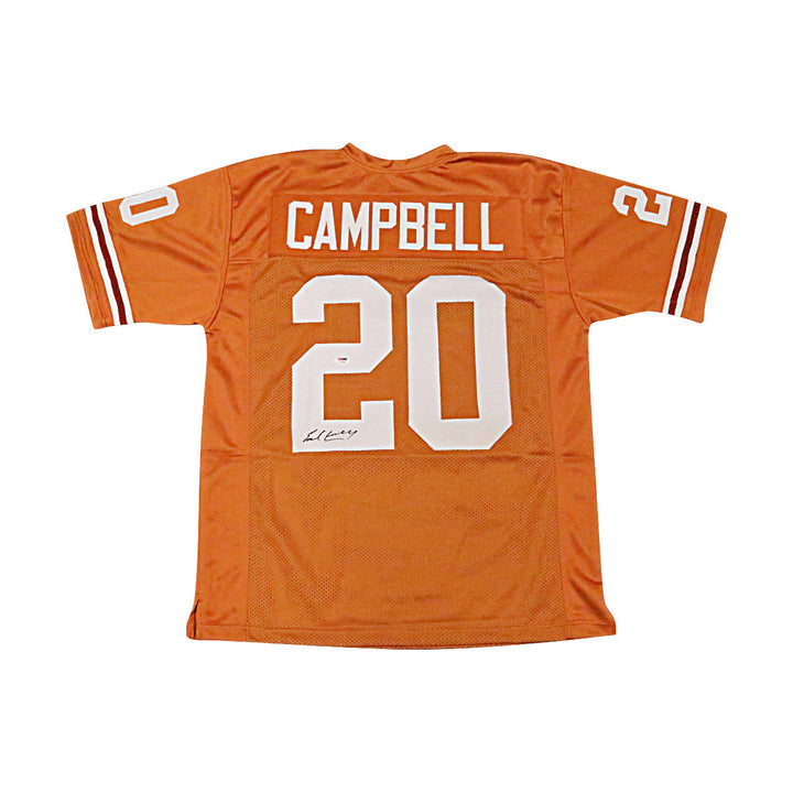 Earl Campbell Texas Longhorns Autographed Signed Pro-Style Brown Jersey (PSA COA)