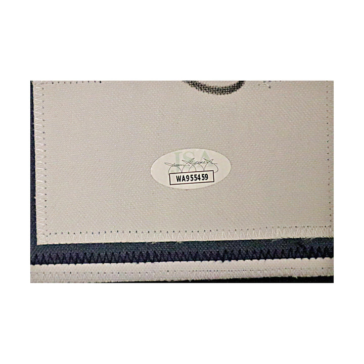 Roger Staubach Dallas Cowboys Autographed Signed Pro-Style Navy Jersey (JSA COA)