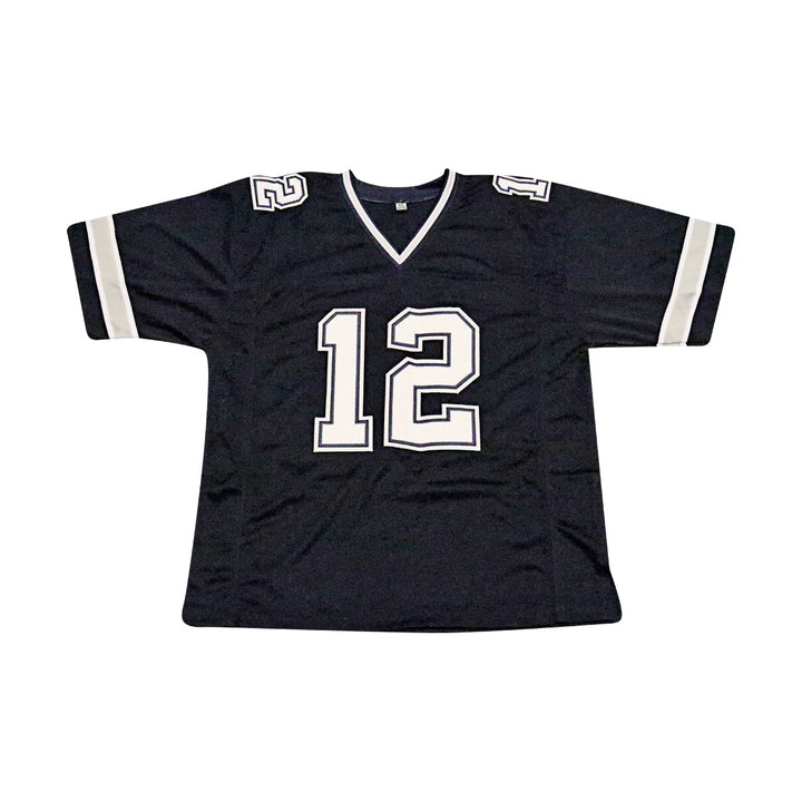Roger Staubach Dallas Cowboys Autographed Signed Pro-Style Navy Jersey (JSA COA)