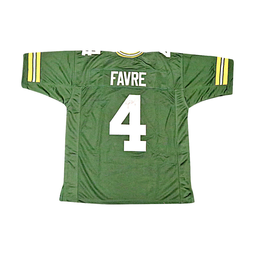 Brett Favre Green Bay Packers Autographed Signed Pro-Style Green Jersey (JSA COA)