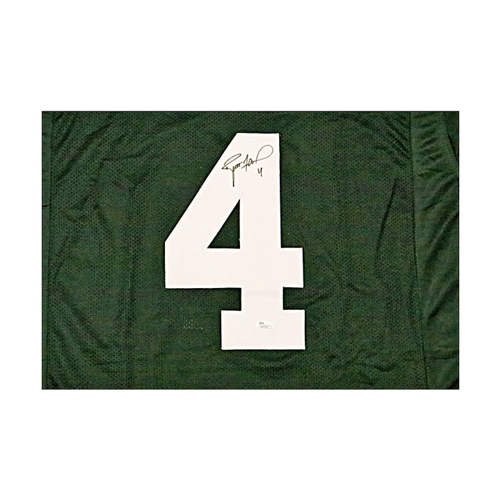 Brett Favre Green Bay Packers Autographed Signed Pro-Style Green Jersey (JSA COA)