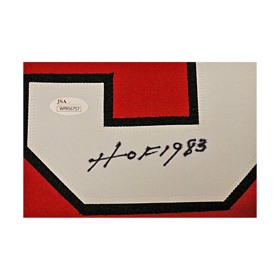 Bobby Hull Chicago Blackhawks Autographed Signed Inscribed Pro-Style Red Jersey (JSA COA)