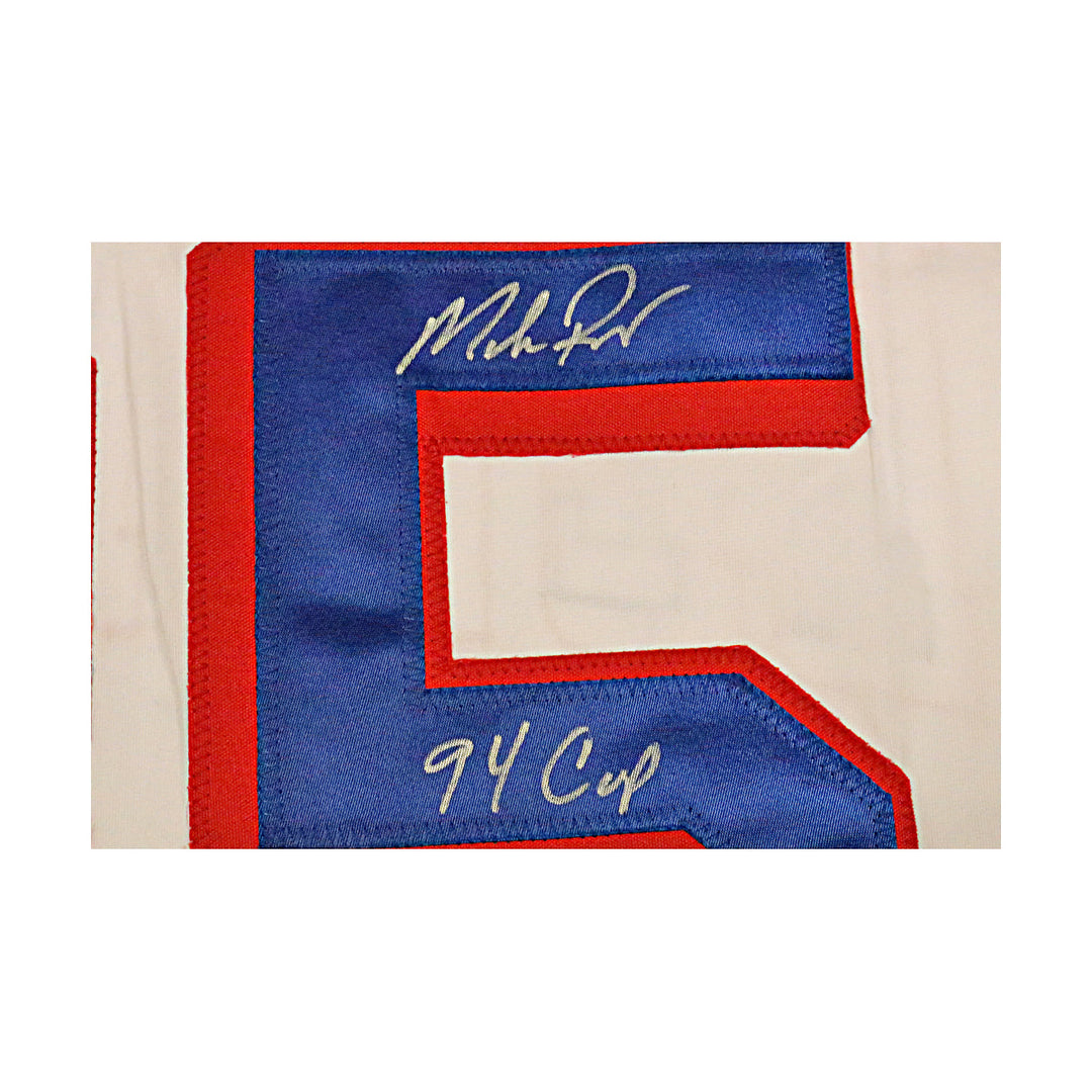 Mike Richter New York Rangers Autographed Signed Inscribed Pro-Style White Jersey (JSA COA)