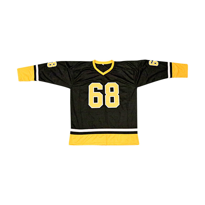 Jaromir Jagr Pittsburgh Penguins Autographed Signed Pro-Style Black Jersey (Beckett Holo)
