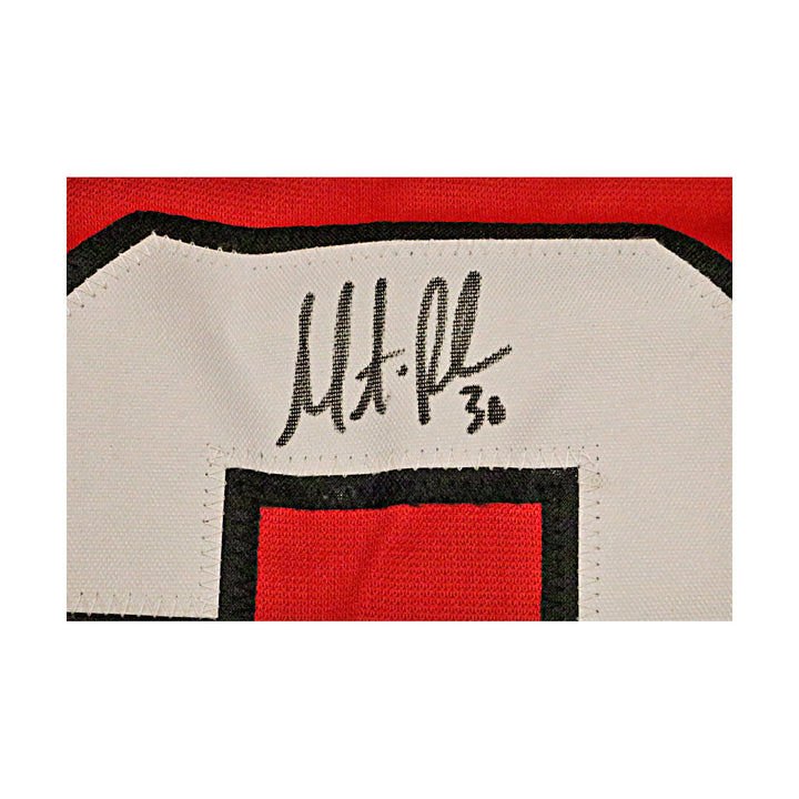 Martin Brodeur New Jersey Devils Autographed Signed Pro-Style Red Jersey (JSA COA)