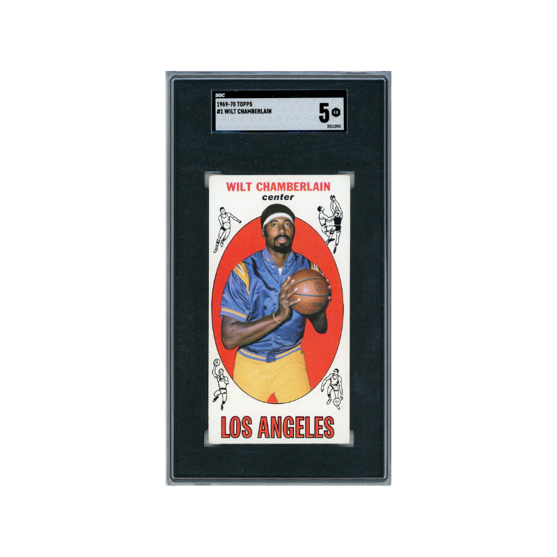 1969-70 Topps Wilt Chamberlain #1 SGC 5 EX Los Angeles Lakers HOF