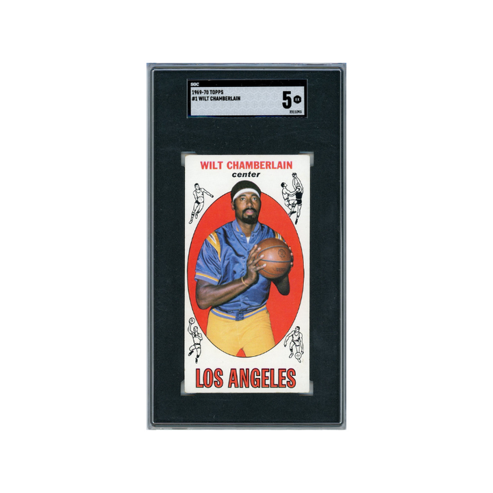 1969-70 Topps Wilt Chamberlain #1 SGC 5 EX Los Angeles Lakers HOF