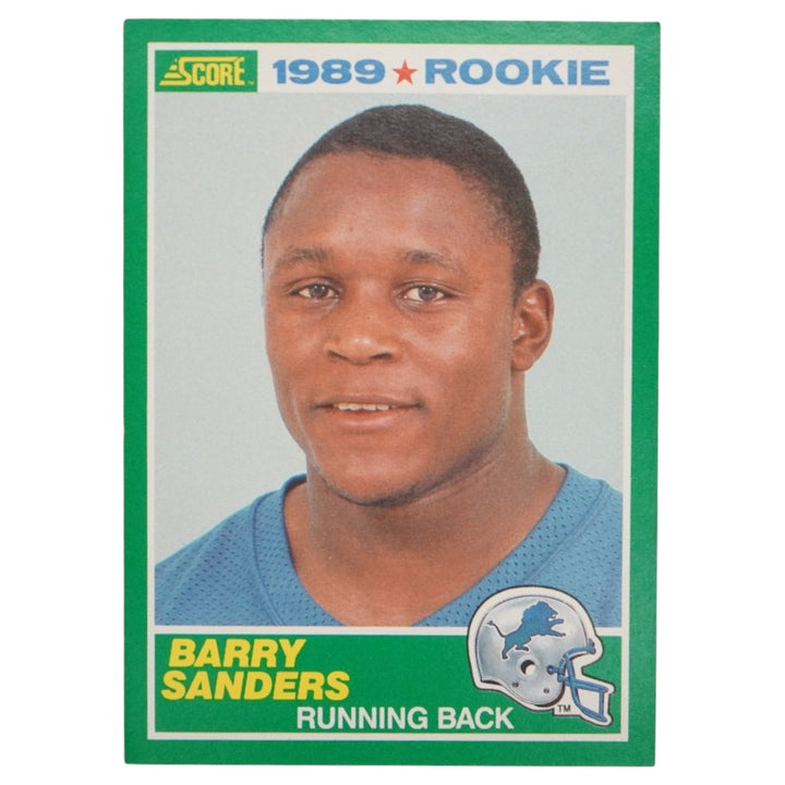 Barry Sanders Detroit Lions 1989 Score #257 Rookie Card 