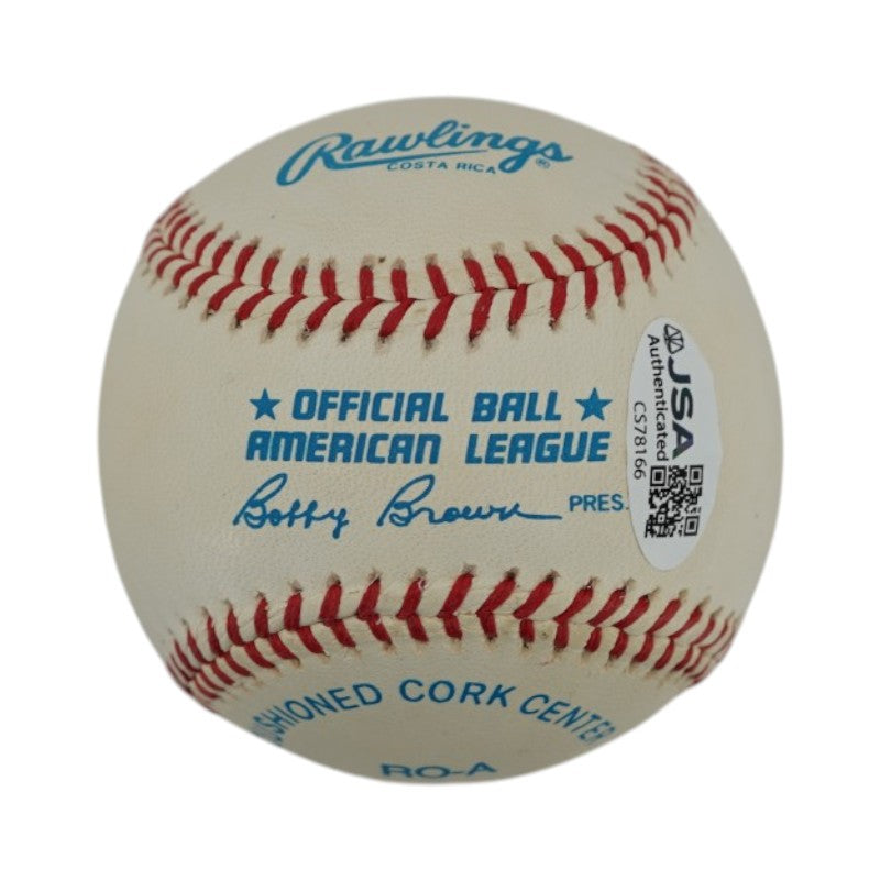 Nolan Ryan Rangers Mets Angels Astros Signed OAL Baseball JSA COA #CS78166