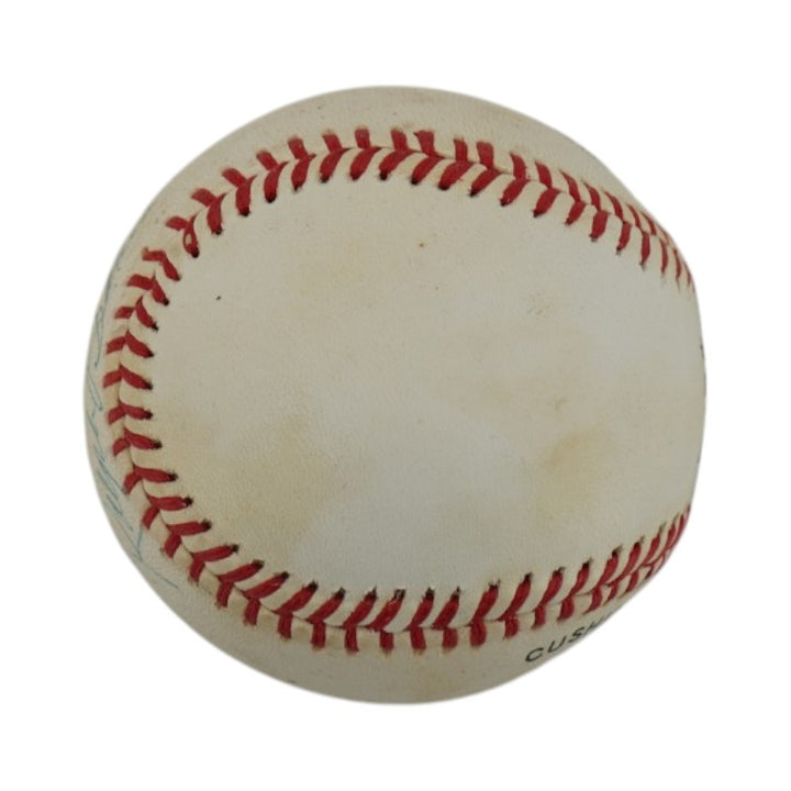 Bobby Thomson Ralph Branca Giants Dodgers Dual-Signed OAL Baseball JSA COA
