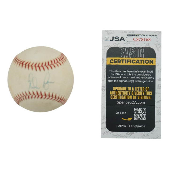 Nolan Ryan Rangers Mets Angels Astros Signed OAL Baseball JSA COA #CS78168