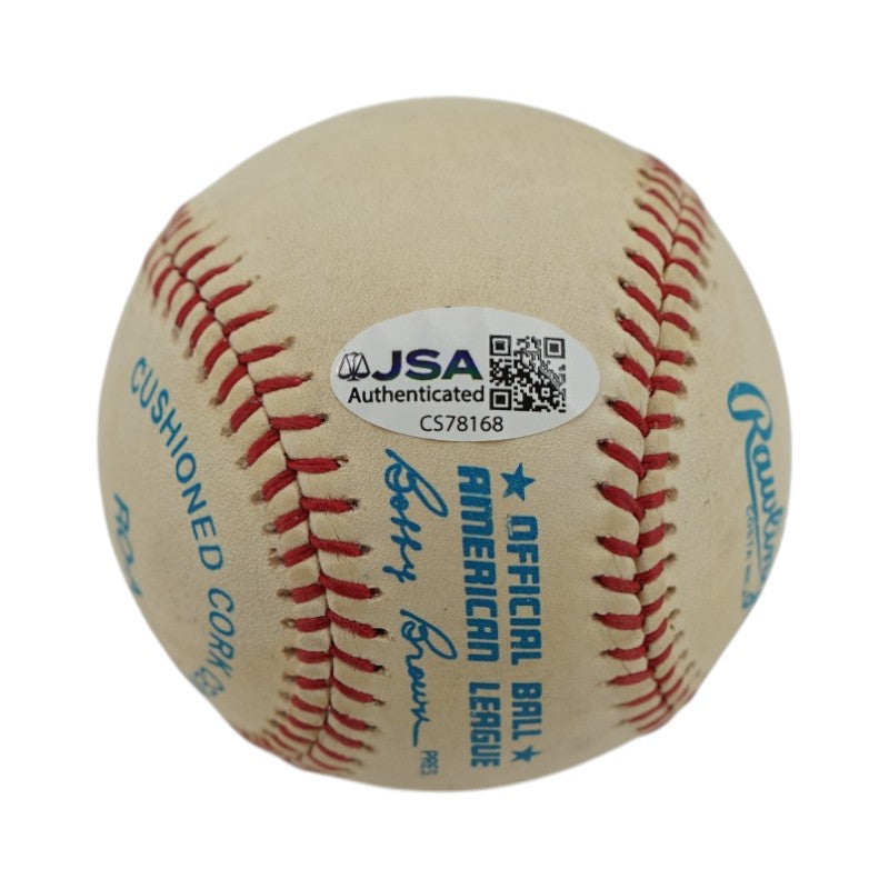 Nolan Ryan Rangers Mets Angels Astros Signed OAL Baseball JSA COA #CS78168