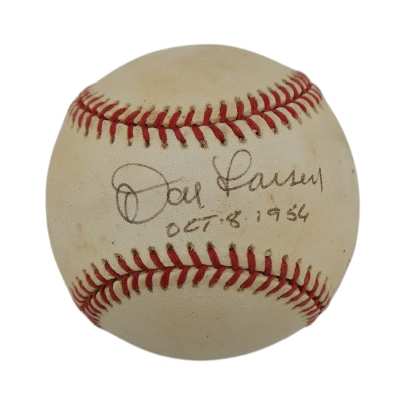 Don Larsen New York Yankees Autographed Inscribed OAL Baseball JSA COA