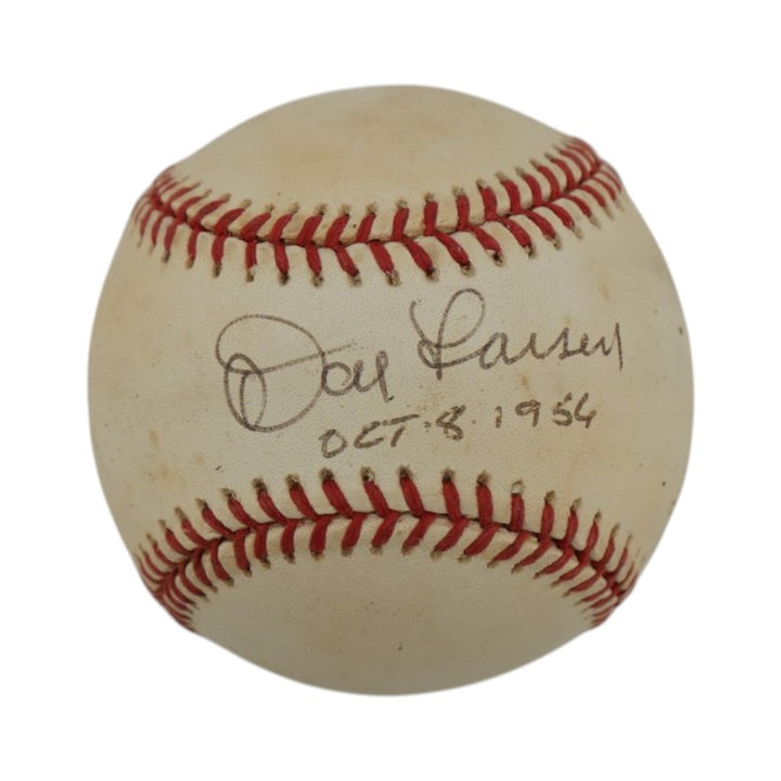 Don Larsen New York Yankees Autographed Inscribed OAL Baseball JSA COA