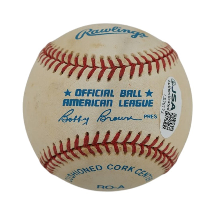 Don Larsen New York Yankees Autographed Inscribed OAL Baseball JSA COA