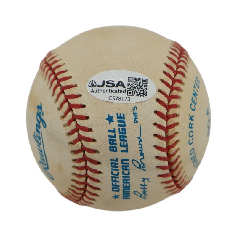 Don Larsen New York Yankees Autographed Inscribed OAL Baseball JSA COA