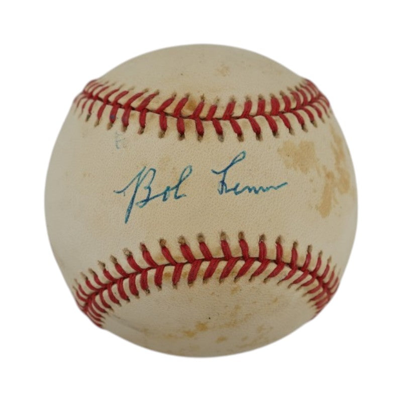 Bob Lemon Cleveland Indians Autographed OAL Baseball JSA COA