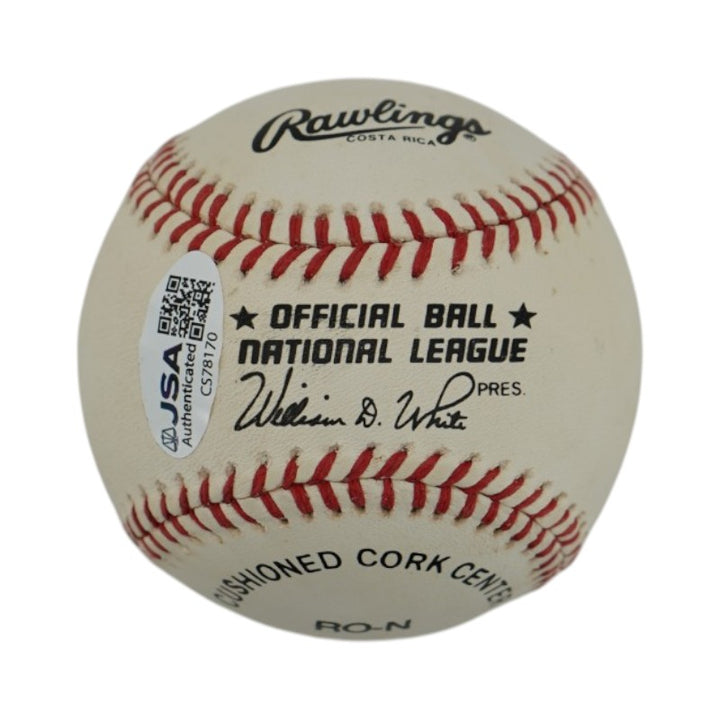 Bobby Thomson New York Giants Autographed OAL Baseball JSA COA