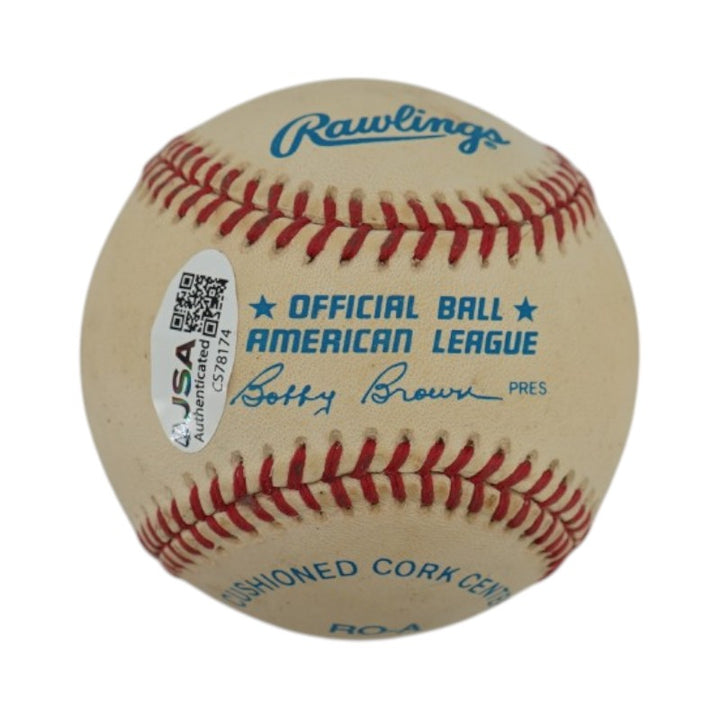 Sparky Lyle New York Yankees Autographed OAL Baseball JSA COA