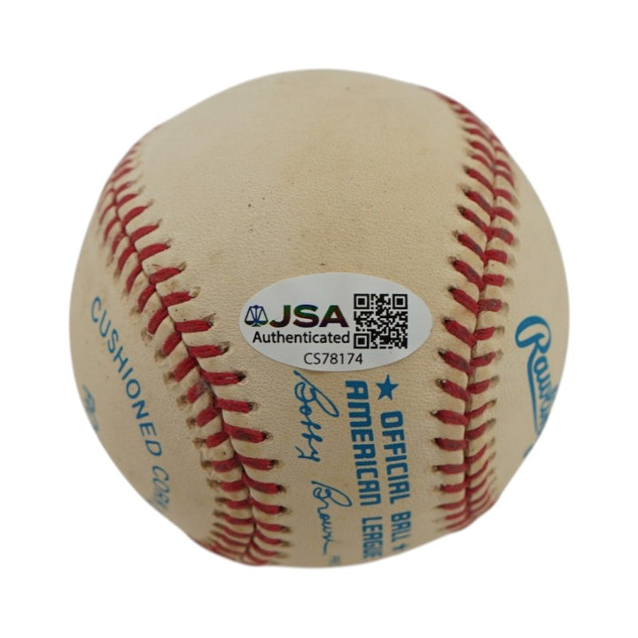 Sparky Lyle New York Yankees Autographed OAL Baseball JSA COA