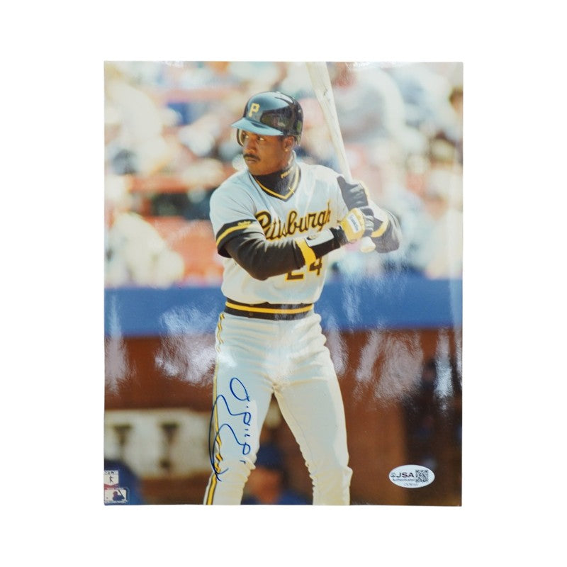 Barry Bonds Pittsburgh Pirates Autographed 8x10 Photo JSA COA