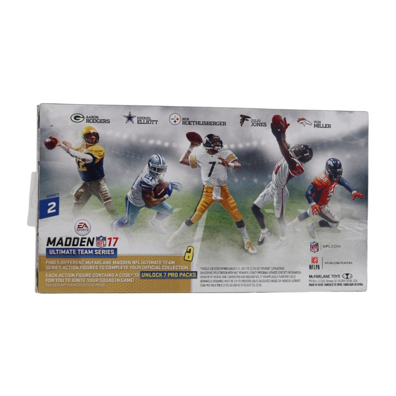 Aaron Rodgers GB Packers McFarlane Toys Madden NFL 17 Series 2 Action Figure