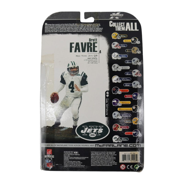 Brett Favre #4 New York Jets 2008 McFarlane Toys NFL Series 19 Action Figure