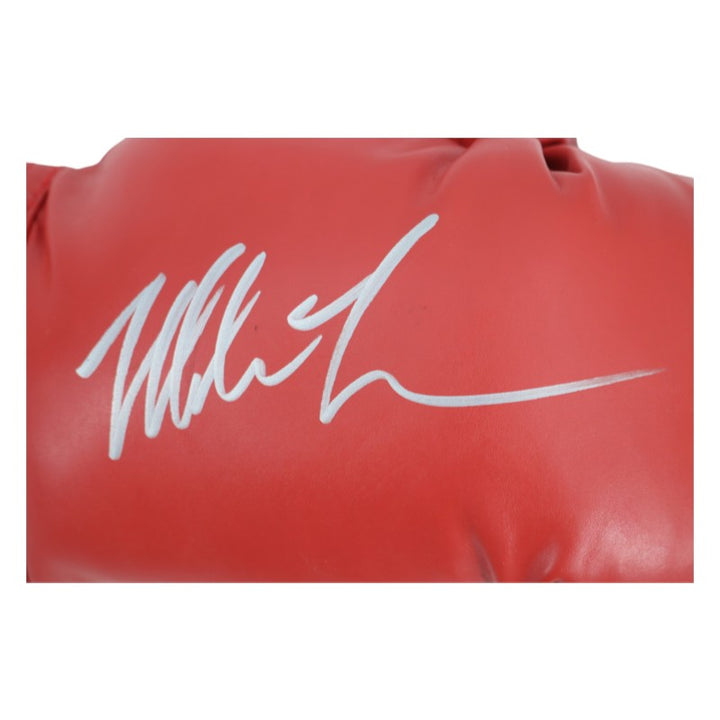 Evander Holyfield Mike Tyson Dual Signed Inscribed Everlast Boxing Glove JSA COA