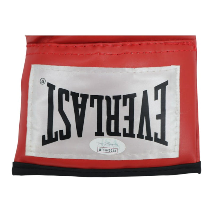 Evander Holyfield Mike Tyson Dual Signed Inscribed Everlast Boxing Glove JSA COA