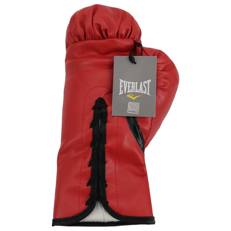 Evander Holyfield Mike Tyson Dual Signed Inscribed Everlast Boxing Glove JSA COA