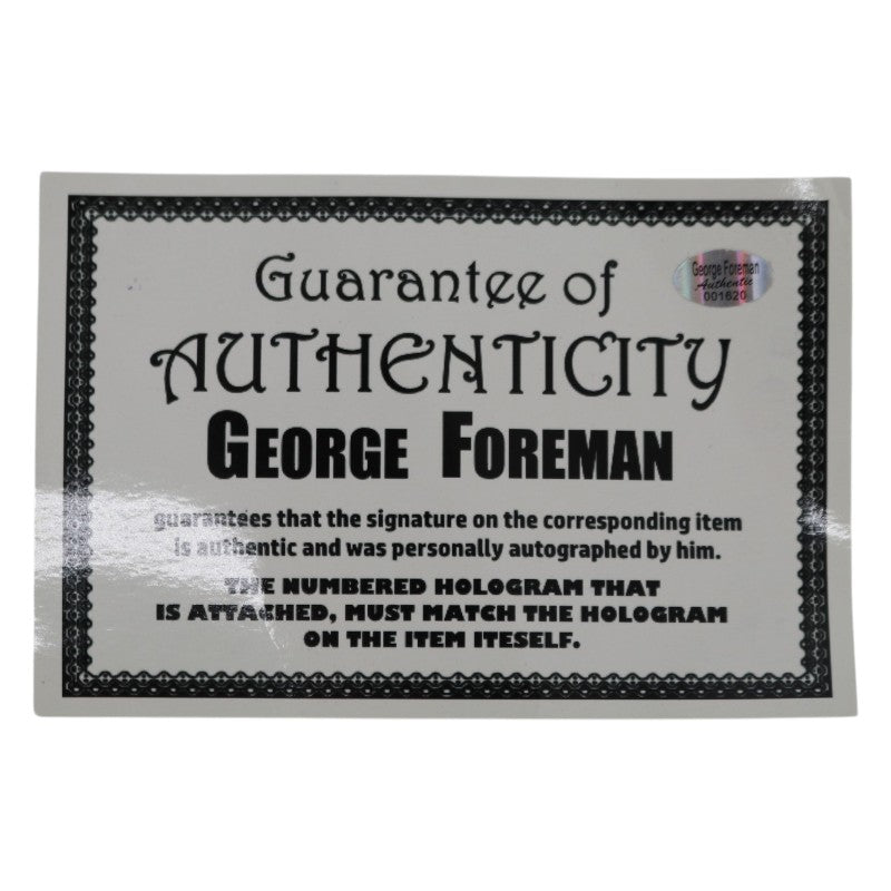 George Foreman Signed Inscribed Everlasting Boxing Glove JSA/George Foreman COA
