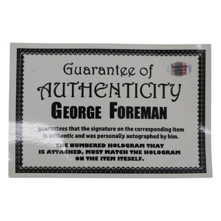 George Foreman Signed Inscribed Everlasting Boxing Glove JSA/George Foreman COA
